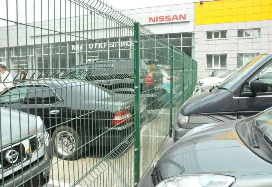 3д забор для ограждения территорий магазинов, супермаркетов