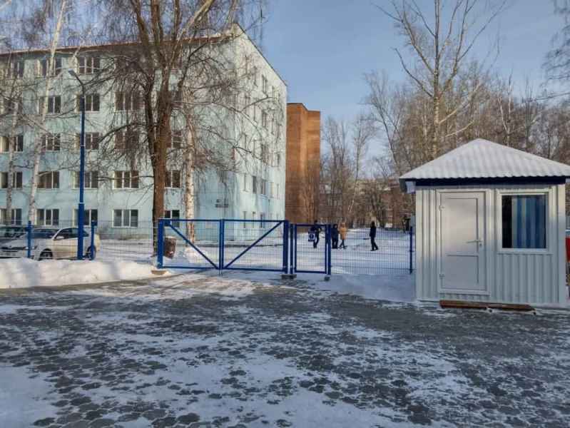 Входная калитка и заборы 2d Estetic. Ограждение детского сада в Согре в г.Усть-Каменогорск