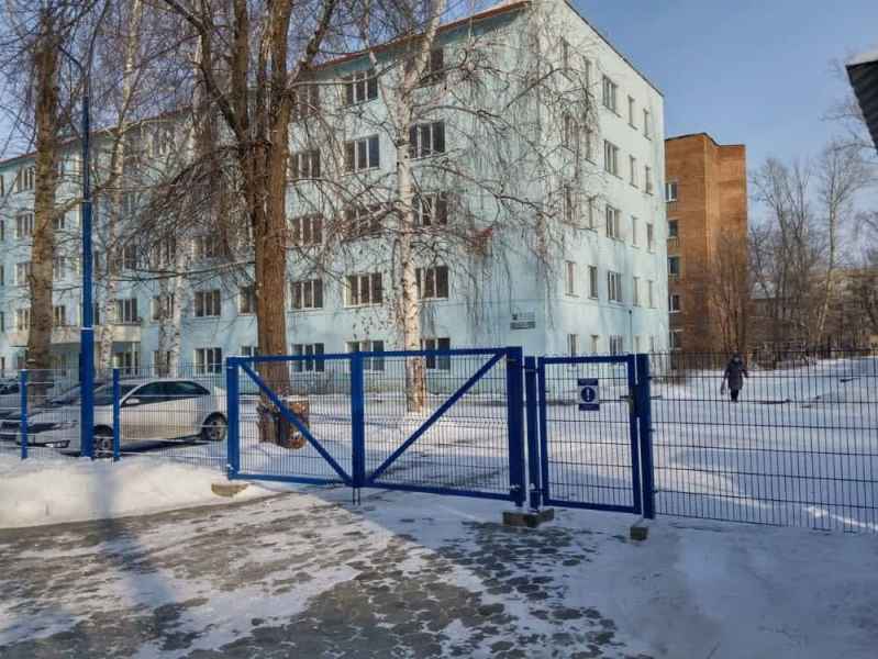 Входная калитка и заборы 2d Estetic. Ограждение детского сада в Согре в г.Усть-Каменогорск