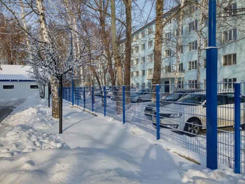 Входная калитка и заборы 2d Estetic. Ограждение детского сада в Согре в г.Усть-Каменогорск