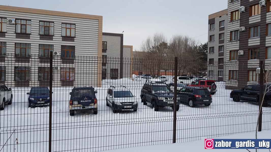 3д забор для парковок и стоянок в Жилом комплексе на КШТ