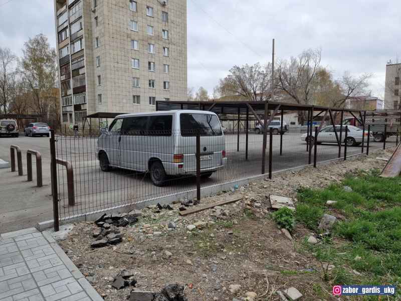 Панельные 3д ограждения производство Гардис в Усть-Каменогорске. Готовый забор - 3д сетка