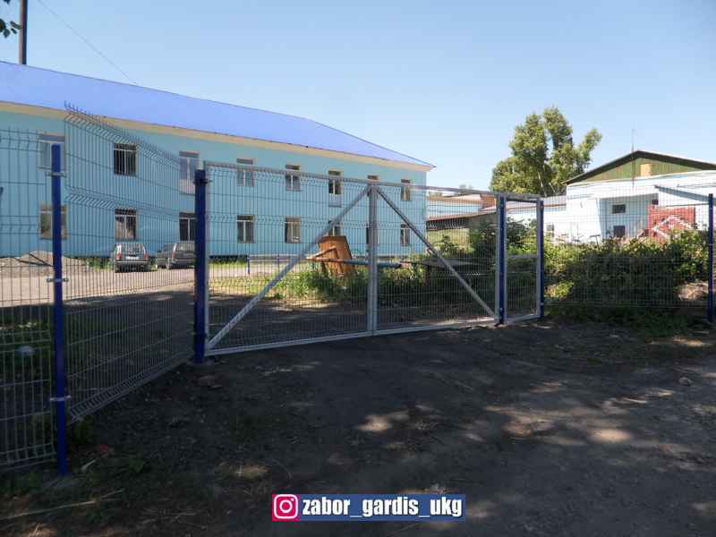 Ограждение предприятий 3д забором производство Gardis. Установка ворот и калиток